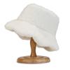 Cold -proof Faux Fur Bucket Hat Warmer Winter Panama Hat Simple Plush Fisherman Hat  Shopping