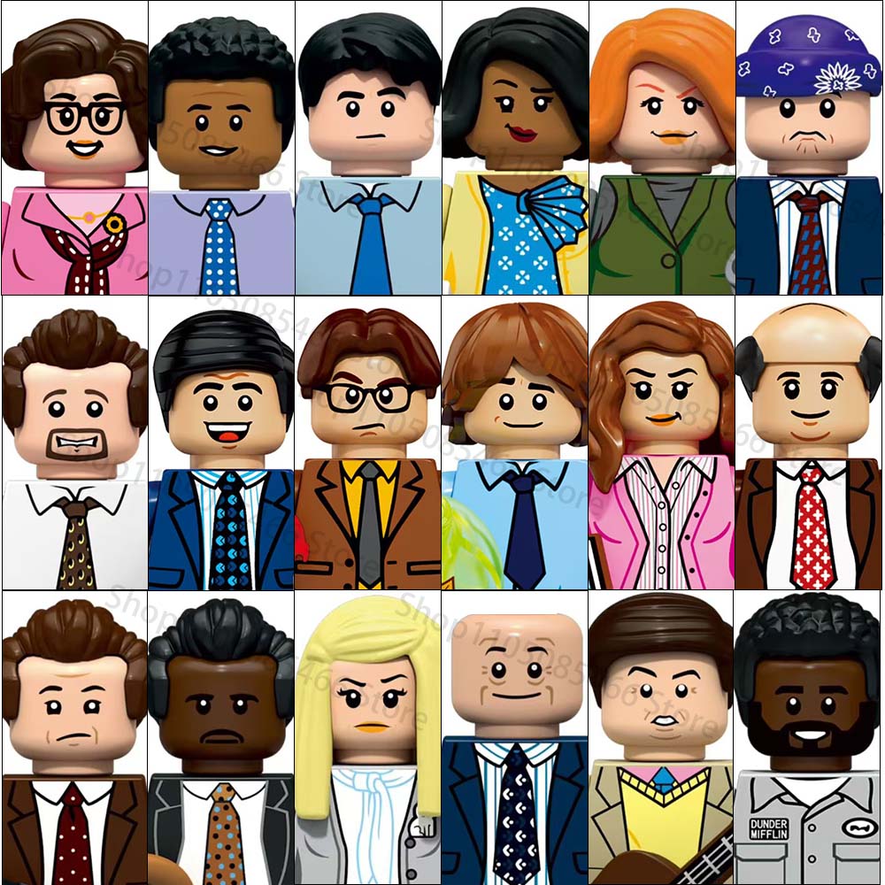 HOT TV Movie The Office Model Bricks Mini Building Blocks Compatible Assemble Puzzle Action Figures Doll Toy Kids Birthday Gifts