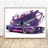 Famous Brand Chevy Vintage Cars Poster Watercolor Canvas Painting Luxurious Wall Art for Man Cave Room Home Decor Car Lover Gift