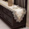 Lace Table Runner, Vintage Lace Dining Table Runner, Non Slip Coffee Table Runners, Waterproof Oil-Proof Table Runner with Exquisite Lace for Dining