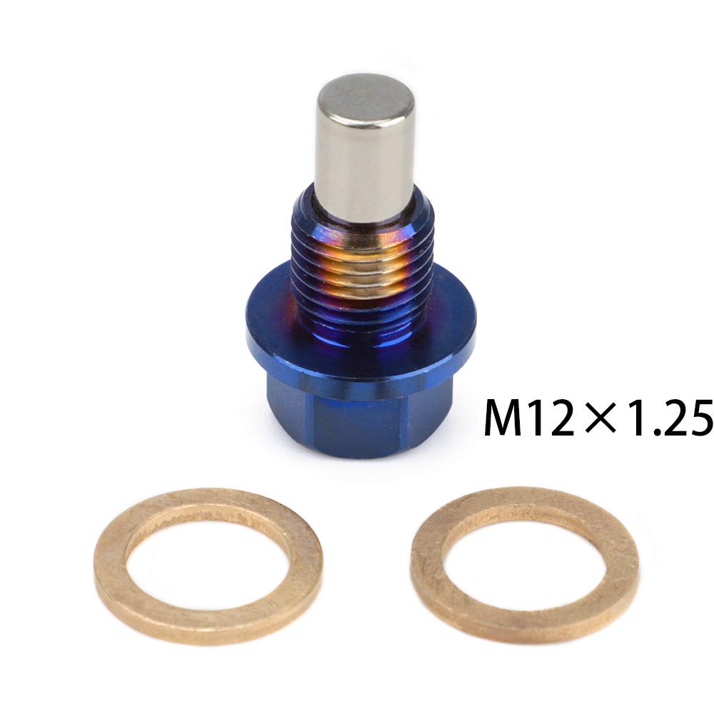 Titanium Alloy M12*1.25/1.5/1.75 M14*1.5 M16*1.5 Engine Dress Up Magnetic Oil Drain Plug Package Oil Sump Drain Plug Nut