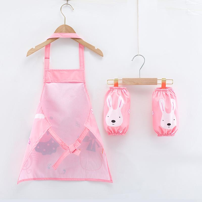 Cartoon Apron for Kids Child Painting Apron Waterproof Stain Resistant Drawing Art Smock Apron Kitchen Child Cooking Accessories