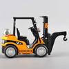 Warehouse Lift Truck Simulation Crane Toy Diecast Metal Engineering Vehicle Models  For Children