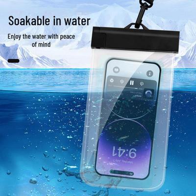 Custodia impermeabile per immersioni e nuoto per telefoni cellulari, touch screen, antipioggia, sigillata in TPU, ideale per ciclisti e amanti del take away.