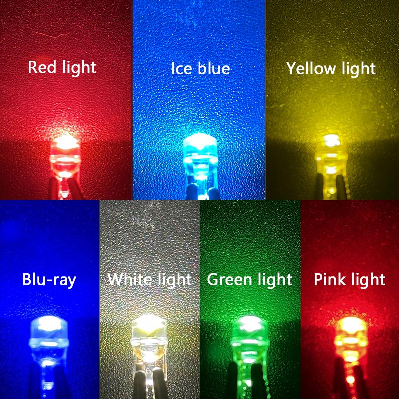 SEAMETAL 10pcs Car LED T10 W5W Signal Light 12V Auto Interior Dome License Plate Reading Wedge Side Lamps