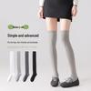 Women's Slimming JK Black Over-the-Knee Socks, Summer Thin Mulberry Silk, Antibacterial for Spring/Autumn