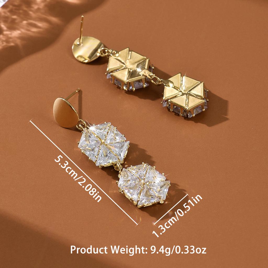 2PC Women's Fashion Design Earrings Jewelry Accessories Suitable for Date, Party, Festival Gifts