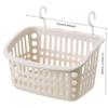 Plastic Hanging Baskets for Shower, Hanging Basket Organizer with Hooks, Rectangle Small Hanging Storage Basket