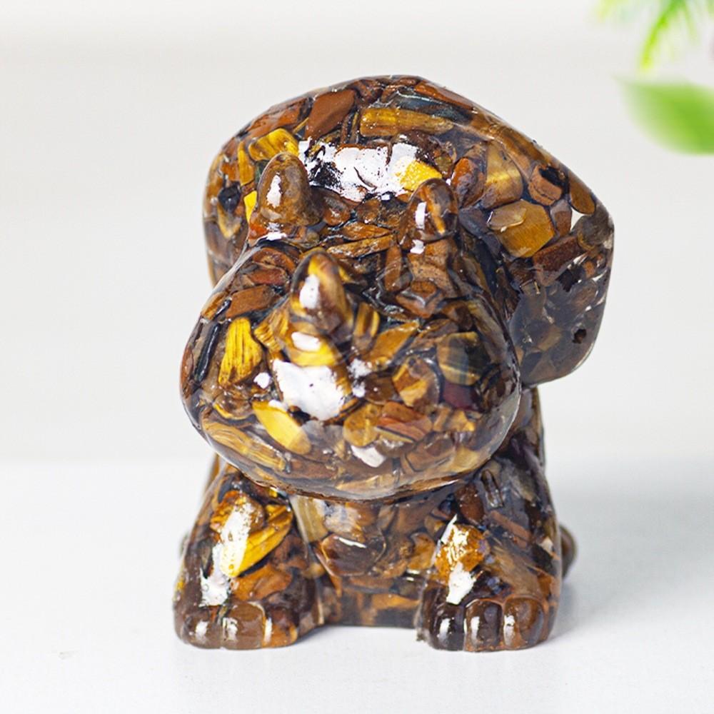 Resin Crystal Dragon Figurine With Cute Animal Design For Home Decor Gift