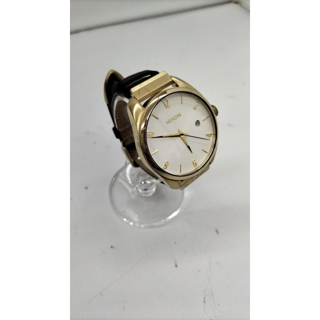 Used NIXON THE BULLET LEATHER QUARTZ