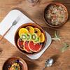 Handmade Solid Wood Bowl Round Snack Serving Tray Practical Wooden Salad Plate  Kitchen Utensils