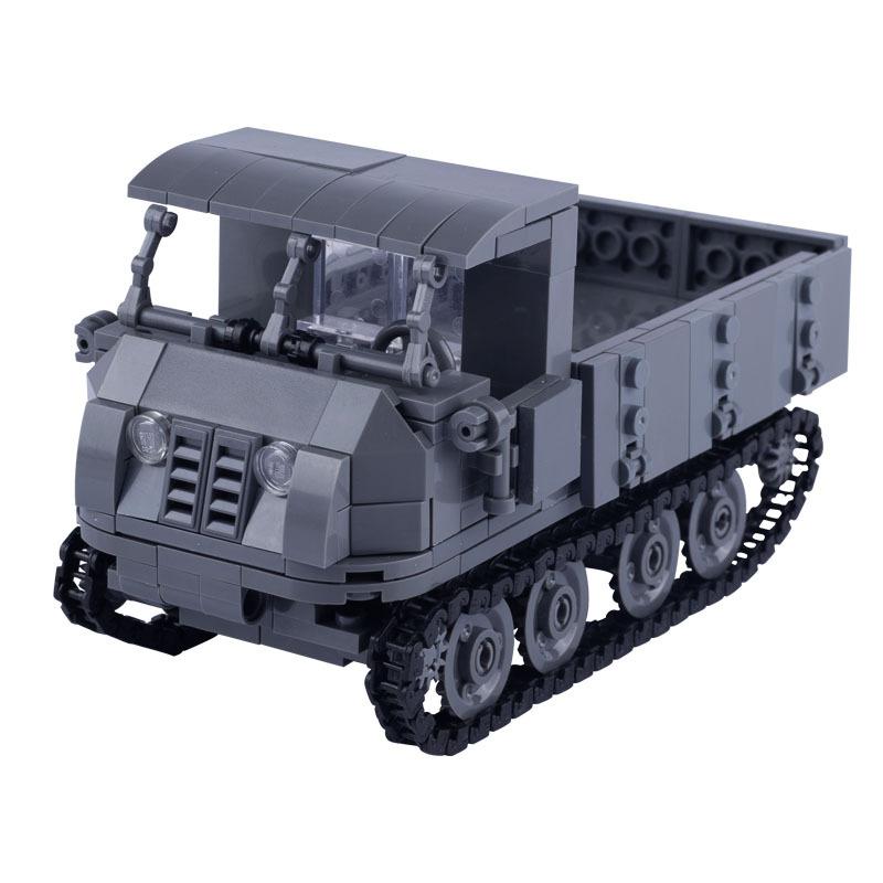 Iron Donkey Armored Car Tank Military Soldier Miniature Accessories Assembly Small Particles Building Block Toy