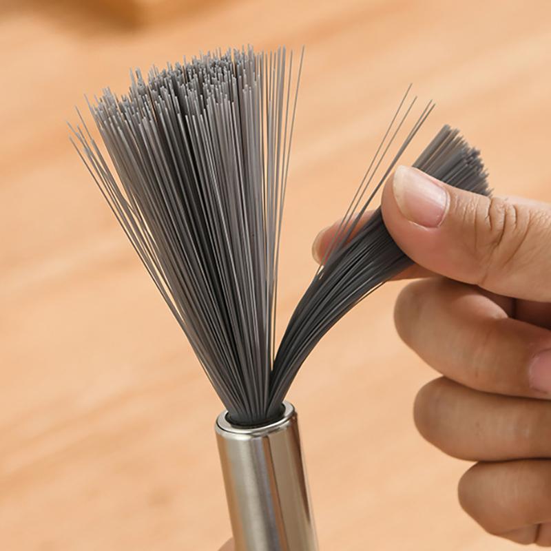 Multi‑Functional Cleaning Brush With Steel Handle Household Cleaning Brush For Home Kitchen Bathroom