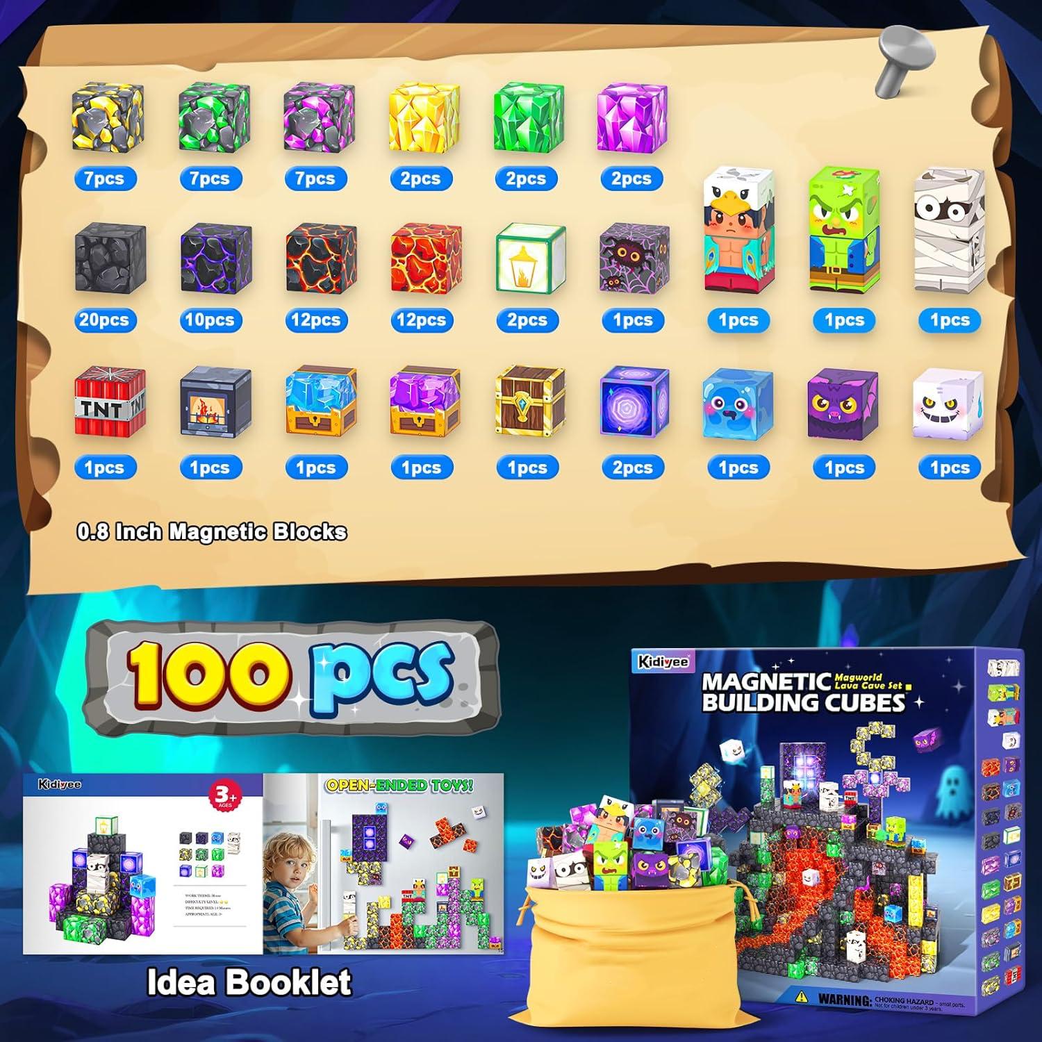 

Нетоксичные Магнитные Строительные Кубики Серия Лесная Добыча Строительство Stem Образовательные Игрушки Сборка Своими Руками Креативный Декор Праздничный Подарок