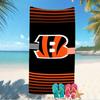 Beach Towel with Cincinnati Bengals LOGO Pattern - Soft,absorbent,machine Washable Lightweight&Modern,swimming,Travel Essentials