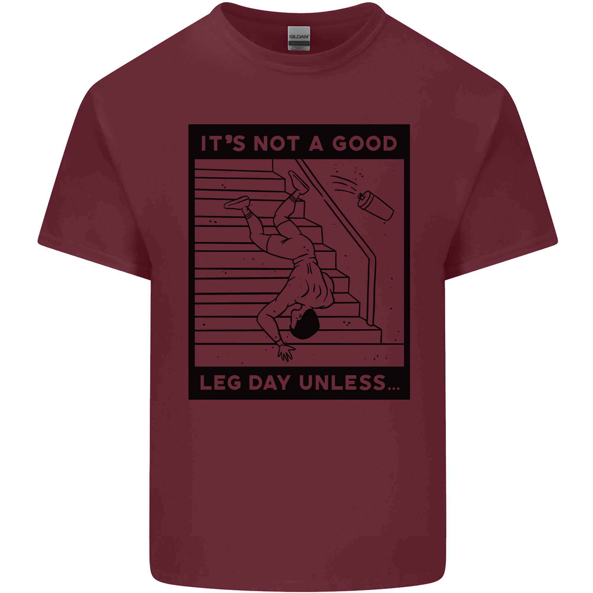 Leg Day Funny Gym Bodybuilding Training Top Unisexs Light Cotton TShirt S