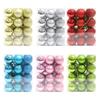 24 Pieces Christmas Balls Ornaments Christmas Tree Decoration Balls for Wreath Garland Holiday Anniversary Yard Celebration