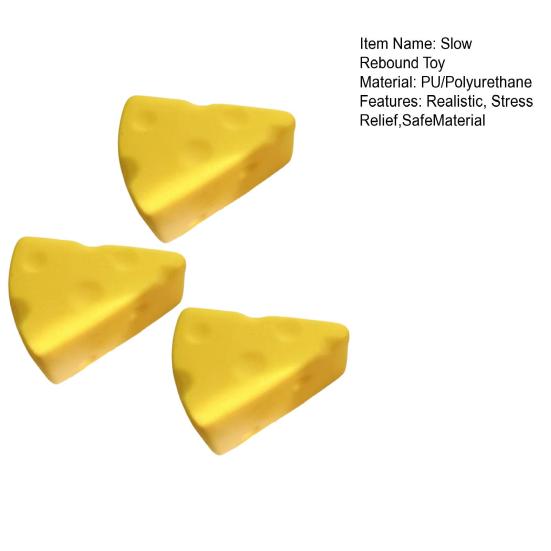 Slow Rebound Toy Hawaiian Bread Squeeze Toy Soft Slow-Rising Stress Relief Fidget Toy Realistic Bread Decompression Gadget for Kids Adults