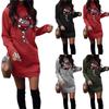 Christmas Women's And Winter Round Neck Long Sleeve Color Sweater Dress