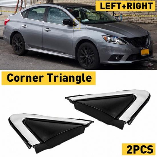 2x Левый Передний и Правый Молдинг Крыла Отделка Завершитель 13-19 Накладка Зеркала Nissan Sentra