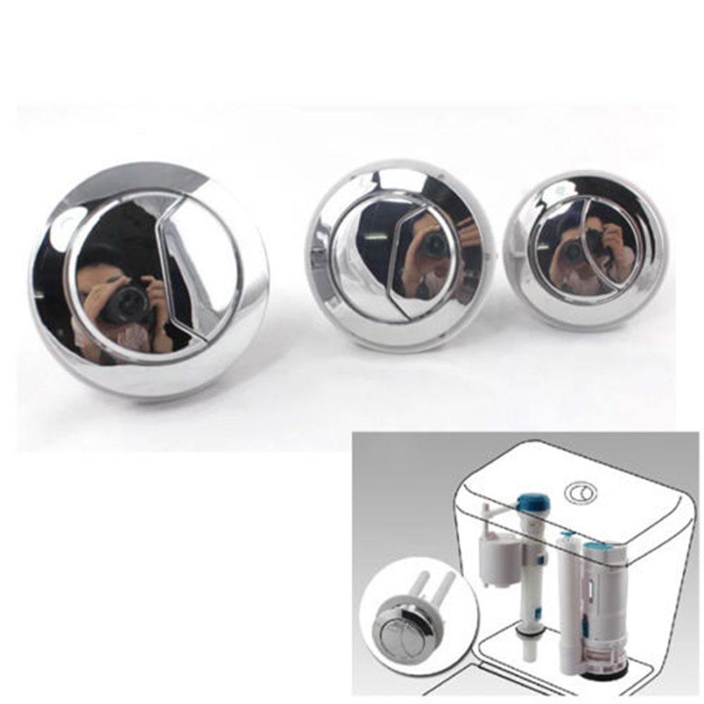 Plastic Dual Flush Toilet Water Tank Push Button With 2 Rod For 38 48 58Mm Hole