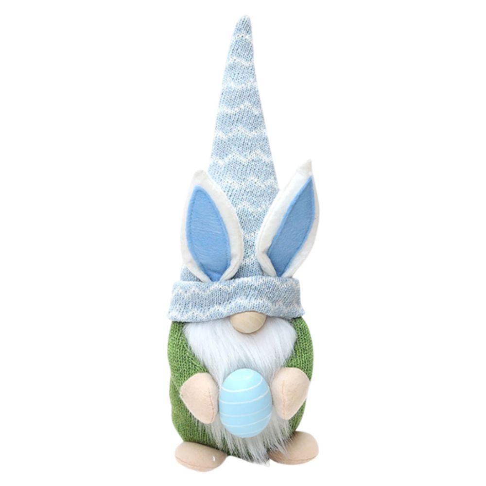Knitted Fabric Easter Egg Doll Multicolor Design Rabbit Doll Easter Gnome Doll  Easter Decoration