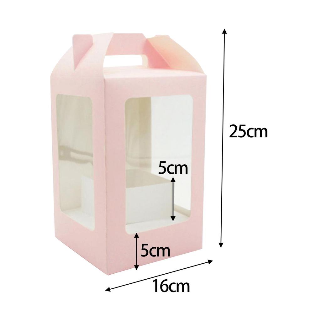 Floral Packaging Boxes Wedding Valentine's Day Graduation with Handle Party Shop Arrangements Party Favor Boxes Flower Bags