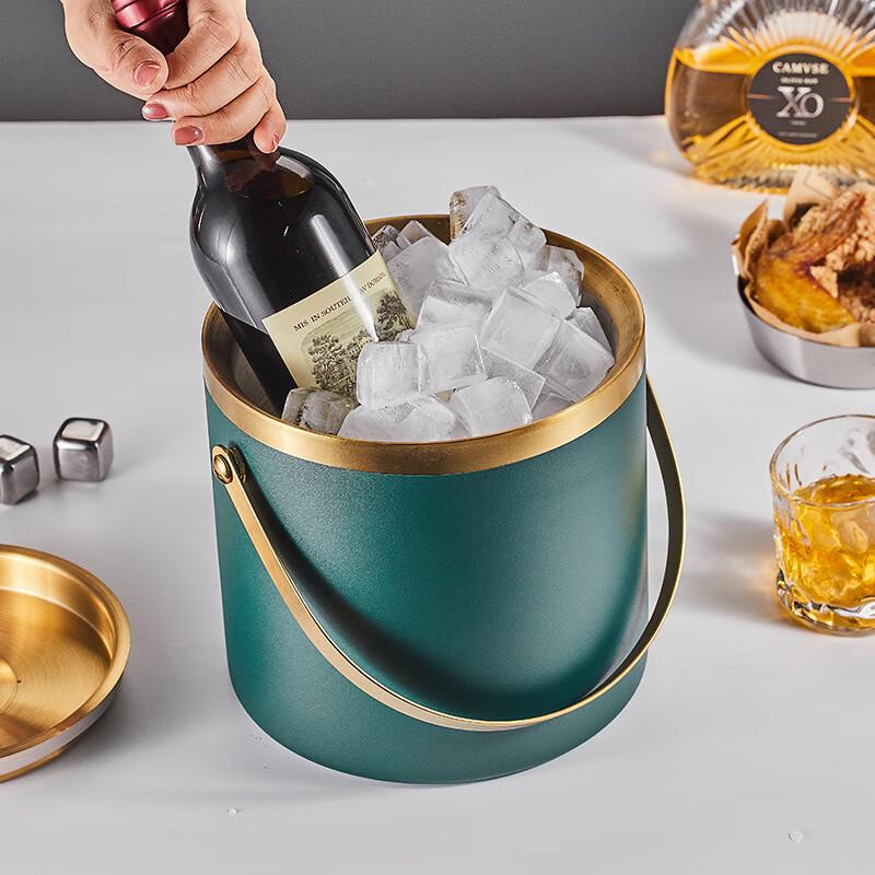 Doppelschichtiger Eisbehälter aus Edelstahl