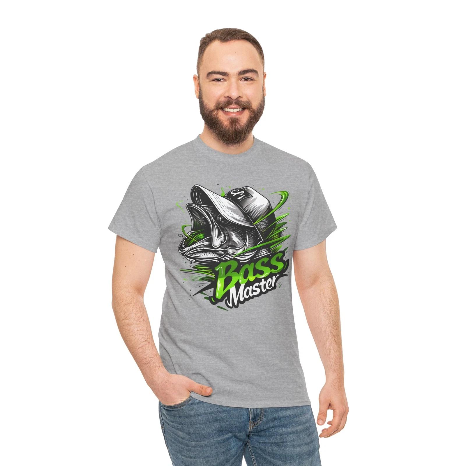 Bass Master Fishing Dad T-Shirt - Funny Fisherman Tee for Dads Who Love Fishing 3XL