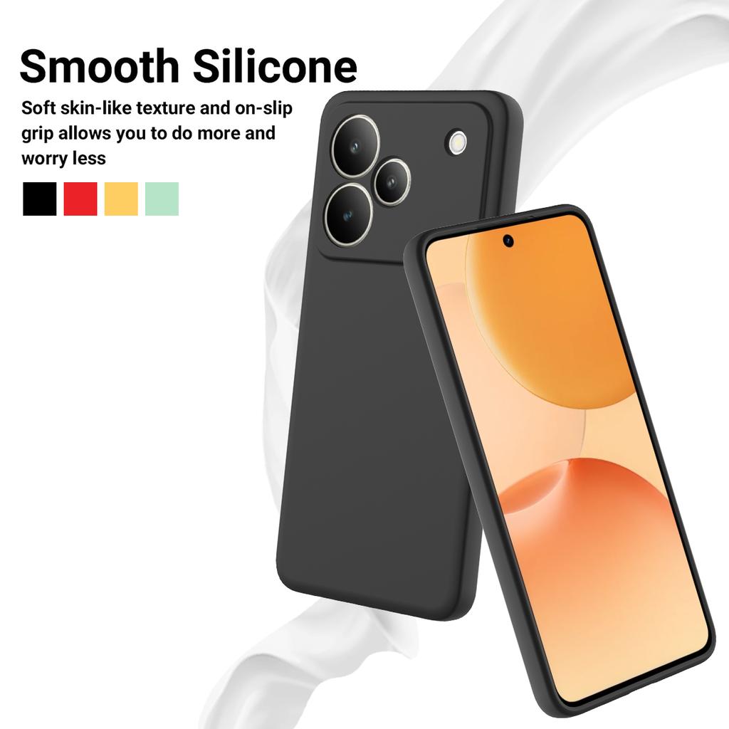 For Realme P4 Pro 5G Liquid Silicone Case Phone Back Cover with Hand Strap