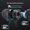 DAYI 40V 600N·m Brushless Cordless Impact Wrench CN plug (adapter included)