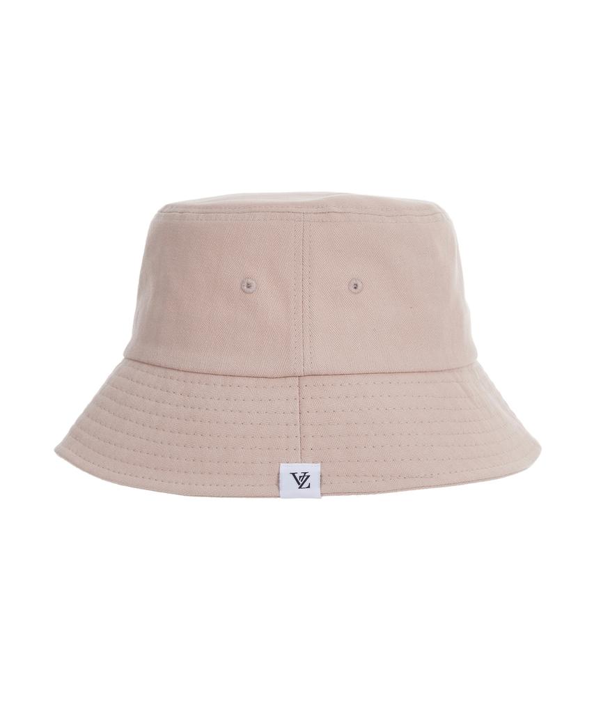 Bajal Herringbone Label Bucket Hat Pink