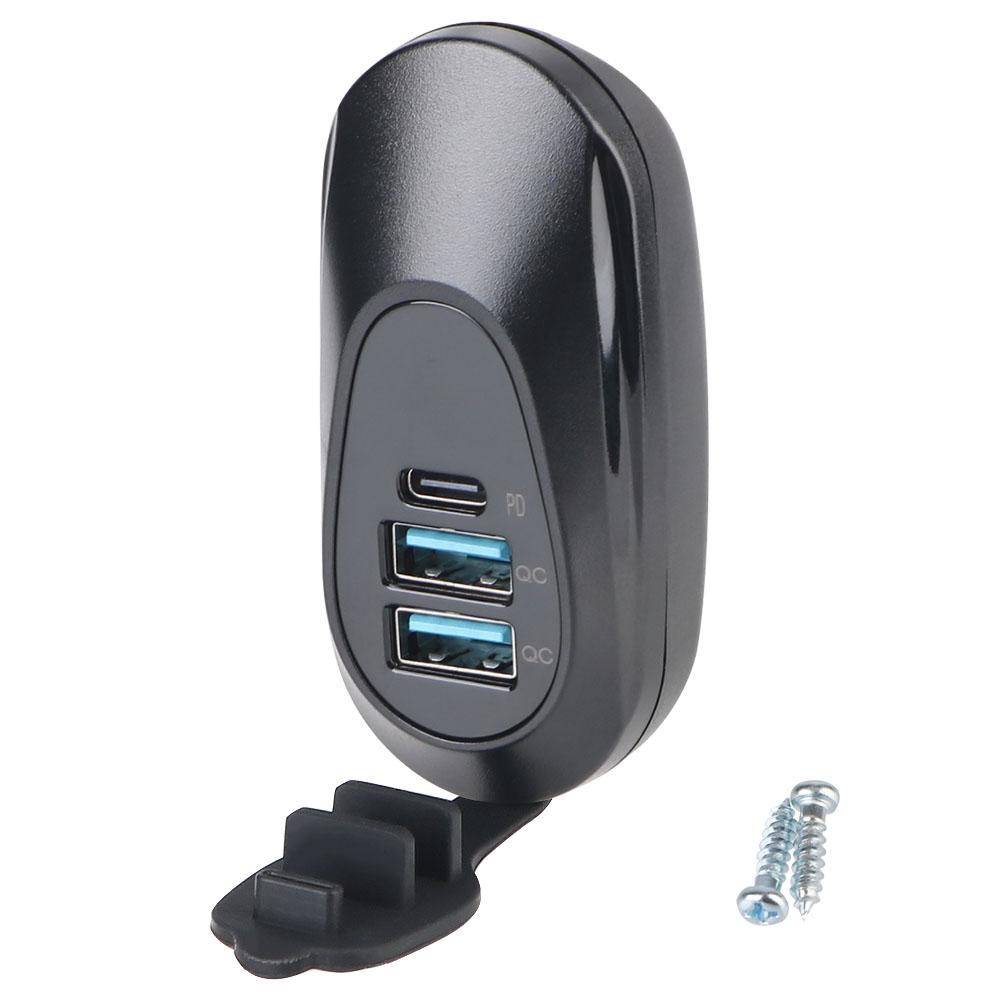 

Wall Mount USB Outlet Universal 12V-24V Car USB Socket Charger USB Outlet Adapter Replacement Dual USB + PD3.0 Port