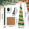 Artificial Christmas Tree Pencil Christmas Trees Popup Holiday Decor for Indoor Fireplace Corner Porch Apartment Office Carnival
