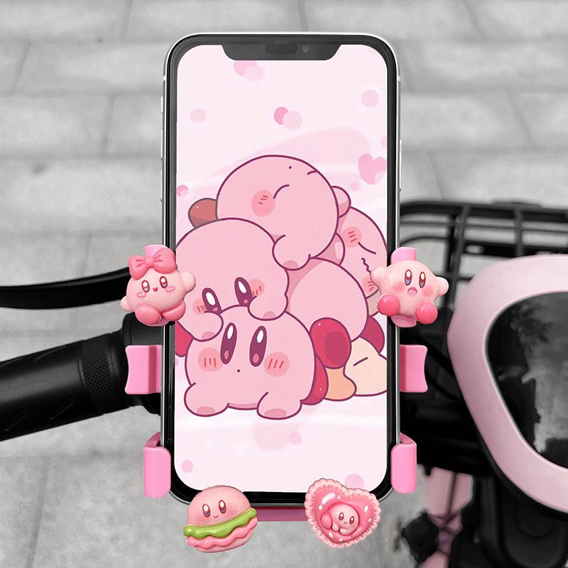Cute Cartoon Shockproof Phone Holder for Bikes and Electric Vehicles - Ideal for Navigation and Delivery Riders