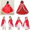 Princess Dressing up Costumes Princess Cloak with Hood Furs Short Hooded Cloak Cosplay Halloween Christmas Costumes