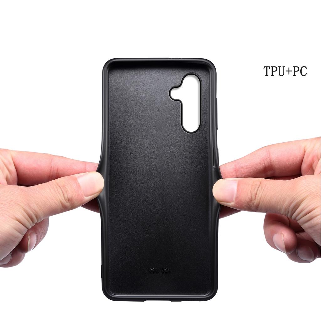 For Samsung Galaxy A15 4G/5G Case Hybrid Leather Coated PC+TPU Shookproof Protection Cover