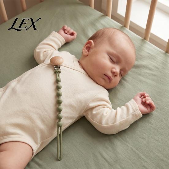Safe Baby Accessory for Outings Pacifier Clip, Food-Grade Silicone Teether Holder Chain Infants, Nursing Toy Tether BPA-Free Anti-Slip Leash
