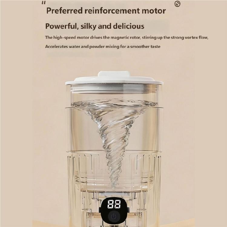 Portable Automatic Coffee Mixing Cup With Digital Screen And Food Grade Stainless Steel Interior For Fast Even Blending