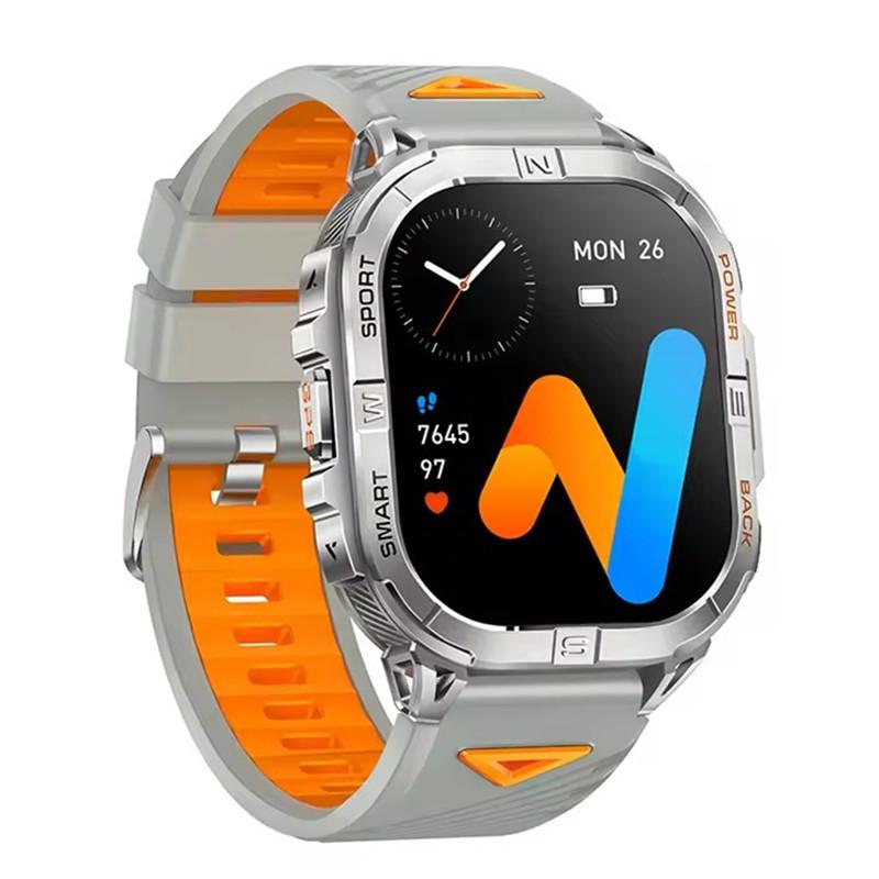 Amoled K72 Smart Watch 2.13inch GPS Positioning Flashlight BT Calling Health Monitor Outdoor Sports Fitness Smartwatch