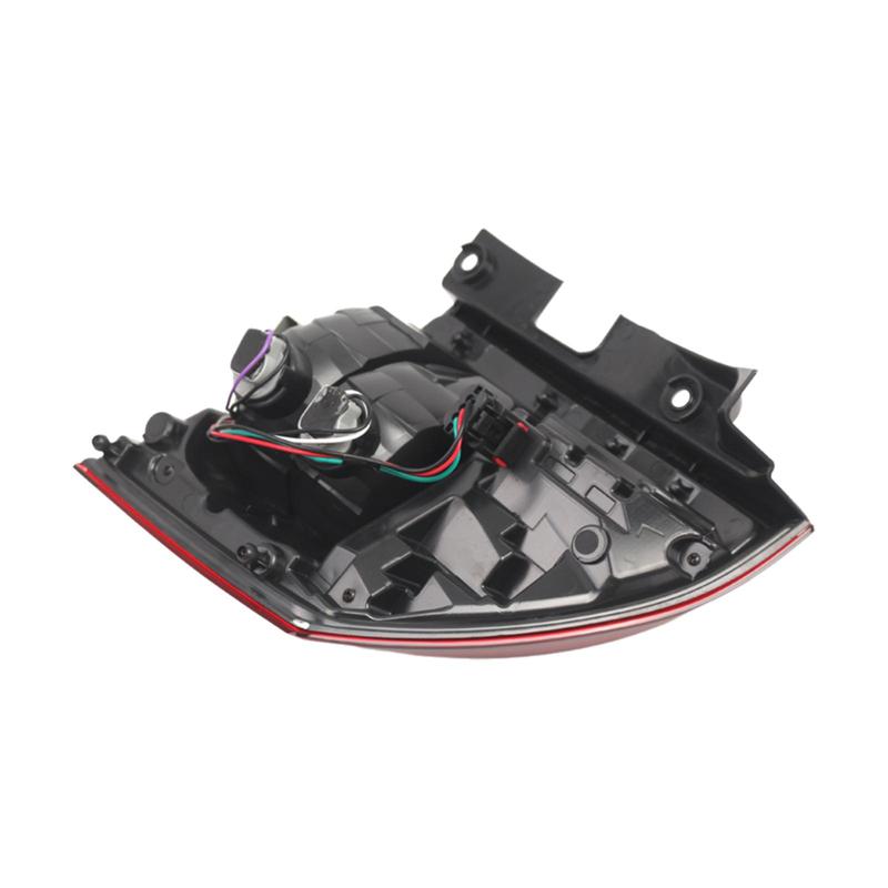 Left Side Rear Tail Light Assembly Plastic Red White Durable Auto Lamp Replacement for Jeep Compass 2014-2017