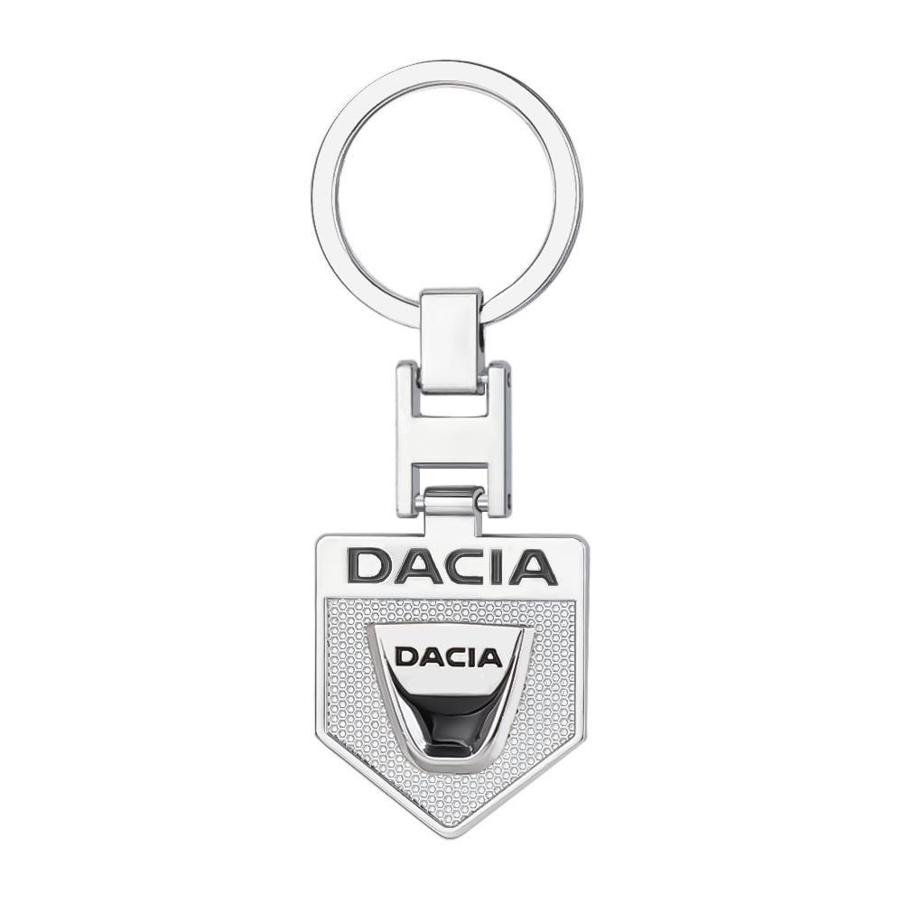 3D Metal Alloy Car Keychain Logo Auto Decoration Accessories For Dacia Duster Logan Dokker Lodgy 2 Sandero Comfort Jogger Spring