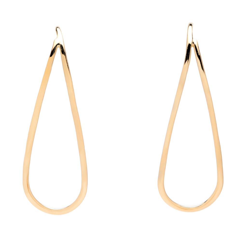 ESTELLE [Official] Women's Hook Earrings, 10K Yellow Gold, Drop Motif, 0202-3499-0019-0000