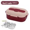 ZISIZ 304 Stainless Steel Insulated Divided Lunch Box