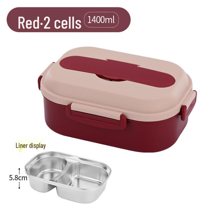 ZISIZ 304 Stainless Steel Insulated Divided Lunch Box