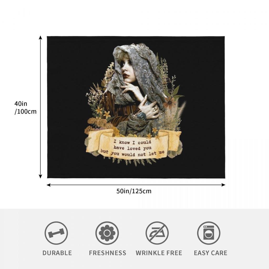 Cottagecore Stevie Nicks Silver Springs Throw Blanket Wednesday Valentine Gift Ideas Furrys Thins Giant Sofa Vintage Blankets