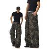 American Vintage Camouflage Overalls Men's and Women's Pocket Design High Street Loose All-Match Wide-Leg Straight Casual Pants