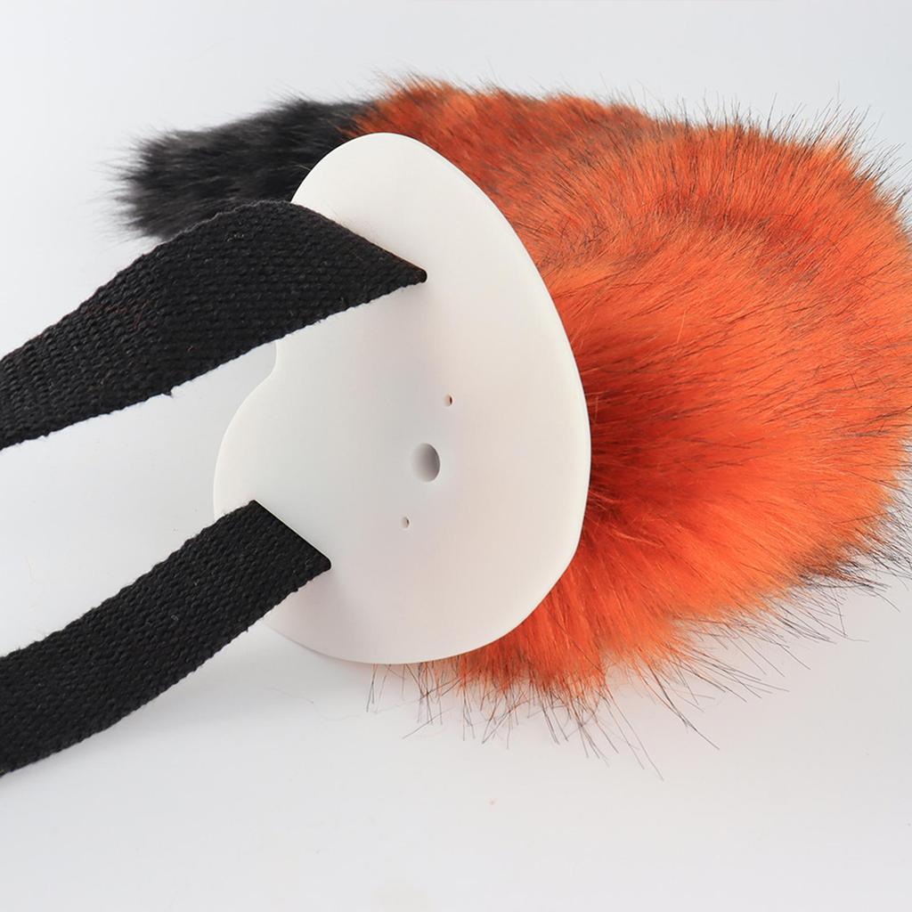 Fox Ears and Tail Set Cosplay Headband Headwear Hair Hoop Cosplay Hair Clip for Fancy Part Festivals Role Play Gifts Women