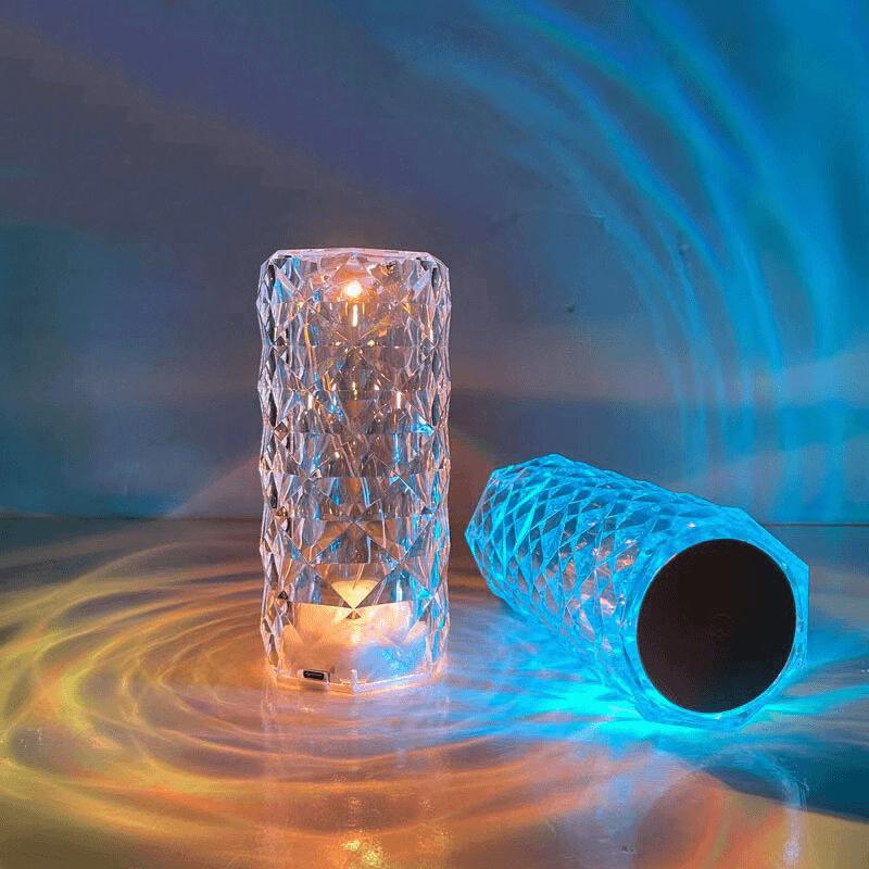 16 Colors Crystal Night Light Led Touch Projection Table Lamp Rose Remote Dimmable Usb Romantic Atmosphere Light For Decor Home