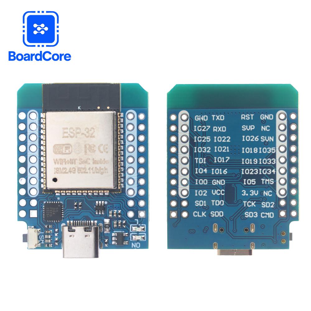

LIVE D1 Mini ESP-32 Модуль плати розробки Двоядерний процесор Бездротовий модуль WiFi+Bluetooth ESP-32 з портом Type-C для Arduino CP2104-TYPE-C